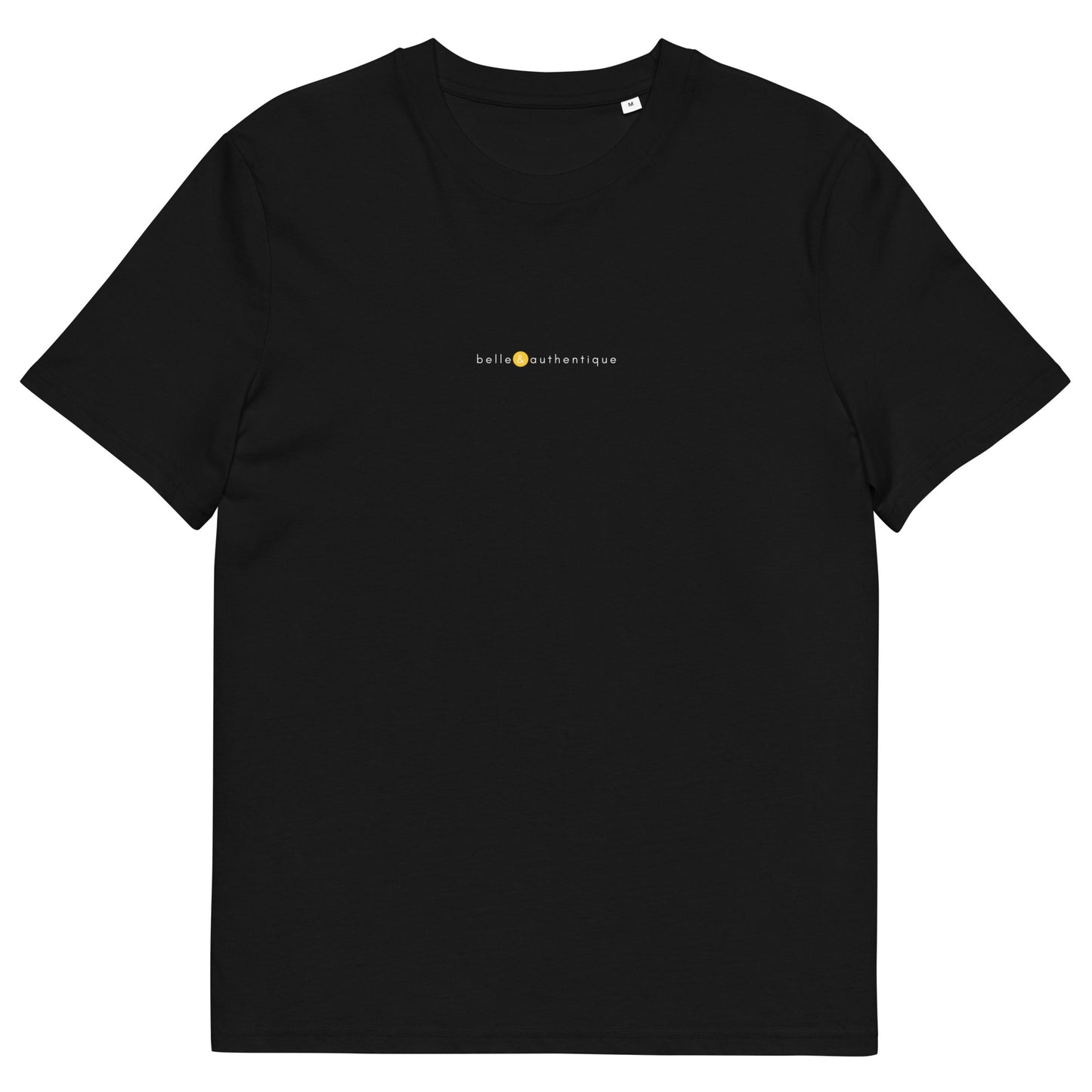 T-shirt noir marque française, logo jaune, belle et authentique de la marque belle et beau